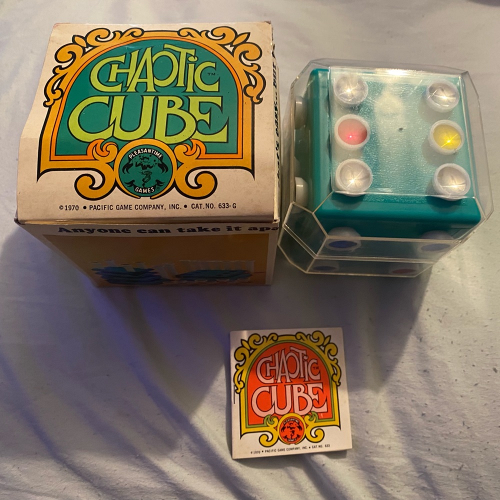 Vintage 1970 Nintendo Chaotic Cube Puzzle In The Box